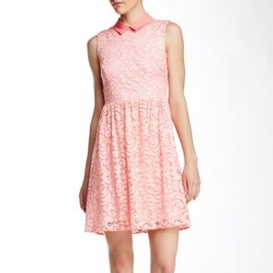 Betsey Johnson Lace Pink and Peach Dress